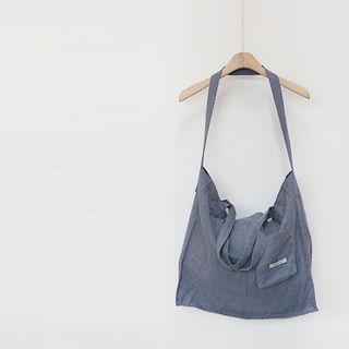 Linen Pocket Accent Lightweight Shoulder Bag