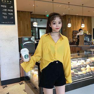 Back Cut Out Blouse