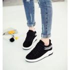 Chain Strap Detailed Lace Up Sneakers