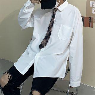 Couple Matching Shirt / Plaid Neck Tie