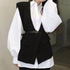 Plain Vest / Shirt / Belt / Set