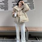 Button-hem Rib-knit Pants