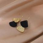 Scallop Stud Earring Gold - One Size