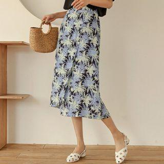 Foliage Long Wrap Skirt