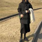 Padded Snap Button Coat