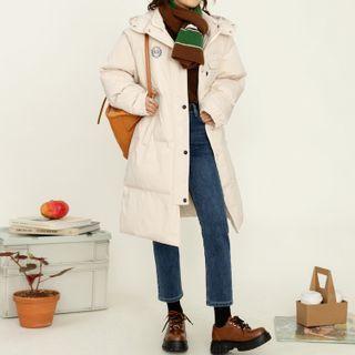 Embroidered Padding Long Jacket