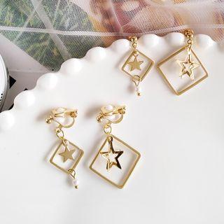 Non-matching Star & Square Earring
