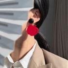 Non-matching Apple Drop Earring / Clip-on Earring
