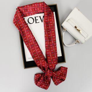 Print Scarf 01 - Vintage Red - 144cm X 14cm