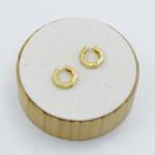 Octagon Hoop Earring Gold - One Size