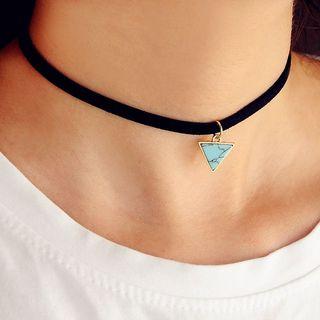 Triangle Turquoise Choker