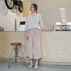 Tie-front Wide Leg Pants