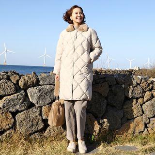 Faux-fur Collar Quilted Padded Jacket