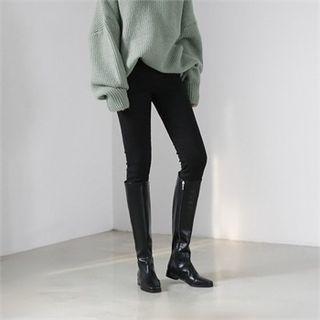 Zip-up Long Boots