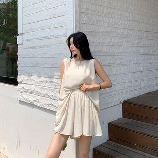 Sleeveless Flare Top & Skort Set