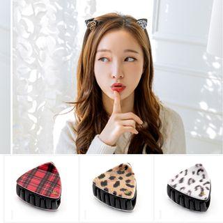 Plaid / Leopard Print Acrylic Hair Clamp
