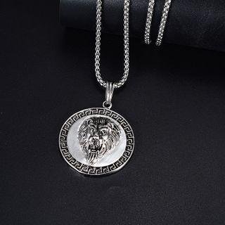 Lion Pendant Necklace As Shown In Figure - One Size