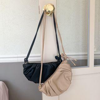 Shirred Double Strap Shoulder Bag