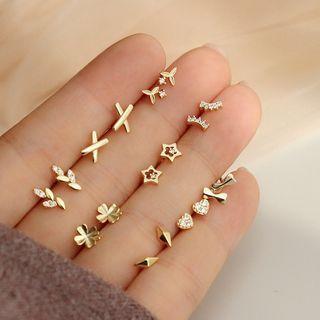 Rhinestone / Sterling Silver Earring (various Designs)