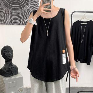 Lettering Patch Tank Top