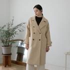 Double-breasted Raglan-sleeve Coat