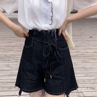 Asymmetric Demin Shorts