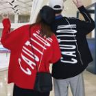 Couple Matching Lettering Cardigan