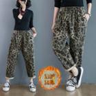 Leopard Print Harem Jeans