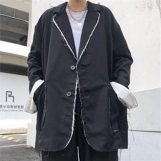 Fray Hem Blazer