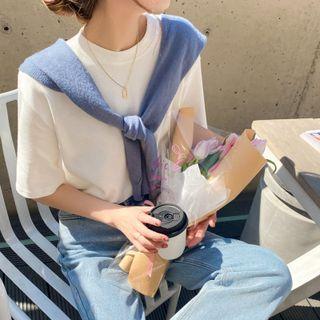 Loose-fit Plain T-shirt In 13 Colors