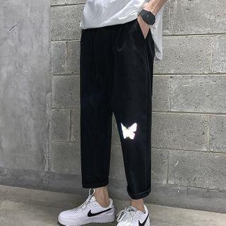 Reflective Cropped Pants