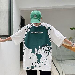Splashing Print Short-sleeve Tee