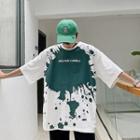 Splashing Print Short-sleeve Tee