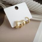 925 Sterling Silver Mini Hoop Earring 1 Pair - Silver - One Size