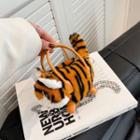 Fluffy Tiger Crossbody Bag Yellow - One Size