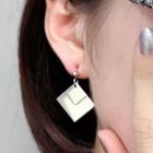 Stainless Steel Square Dangle Earring