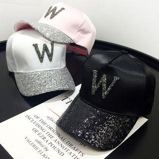 Glitter Letter Baseball Cap