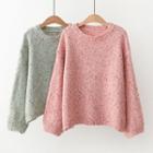 Crew Neck Sweater Pink - One Size