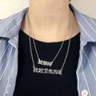 Stainless Steel Chinese Characters Pendant Necklace