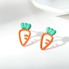 Carrot Stud Earring Stud Earring - 1 Pair - Carrot - Orange - One Size