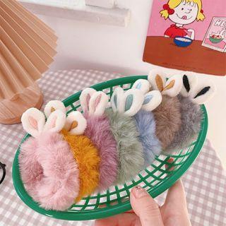 Fluffy Rabbit Ear Hair Tie