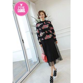 Floral Patterned Sweatshirt