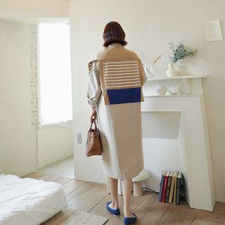 Striped Shawl Cardigan