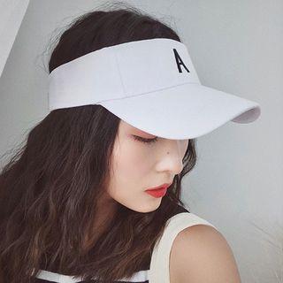 Embroidered Alphabet Visor Cap