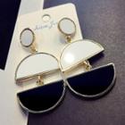 Color-block Drop Earrings