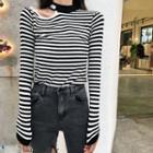 Halter Long-sleeve Slim-fit Top