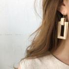 Wooden Dangle Statement Earrings