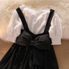 Puff-sleeve Cropped Top / Bow-accent Sleeveless Dress (various Designs)