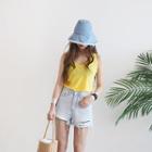 Colored Tencel Tank Top Yellow - One Size