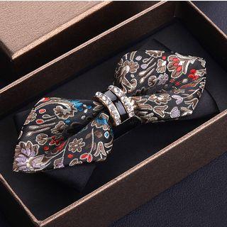 Rhinestone Layered Bow Tie